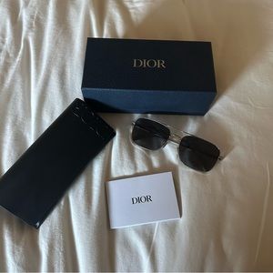 Dior Men’s Silver Sunglasses